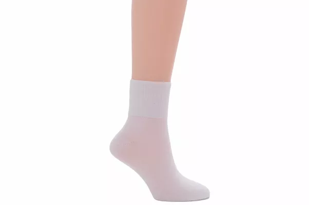 Socks 3 Pack Ankle Turnover White
